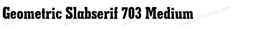 Geometric Slabserif 703 Medium Condensed BT字体转换